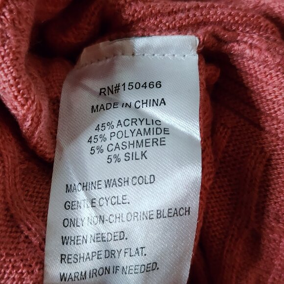 Market & Spruce Stitch Fix Sweater Womens L Large Pink Cashmere Silk Reveria - Picture 6 of 7